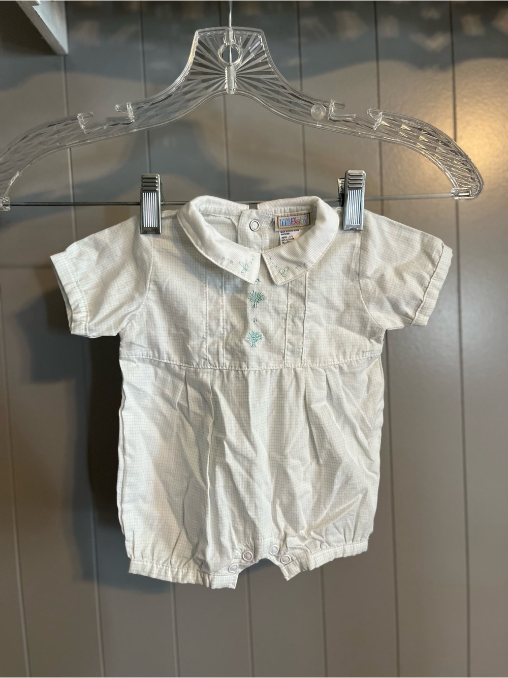 Mcbaby vintage embroidery smock bubble